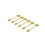 Hermia Juego de Cucharas PLT0495 Dorado, 6 Piezas